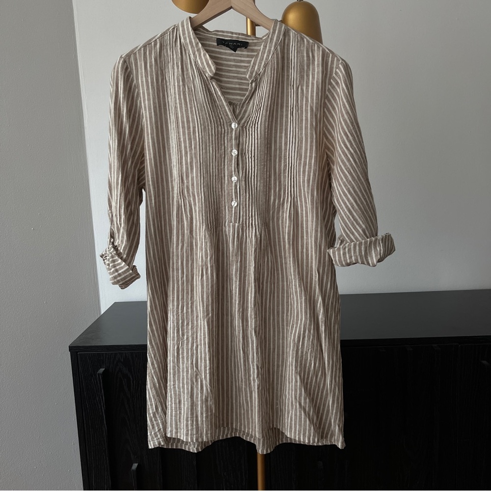 Tahari Linen Dress
